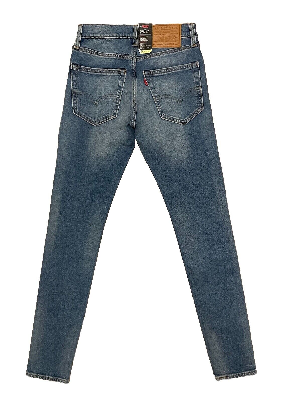 Levis Damen Jeans Skinny Taper Stretch Röhrenjeans  - blau - Größe 28/32