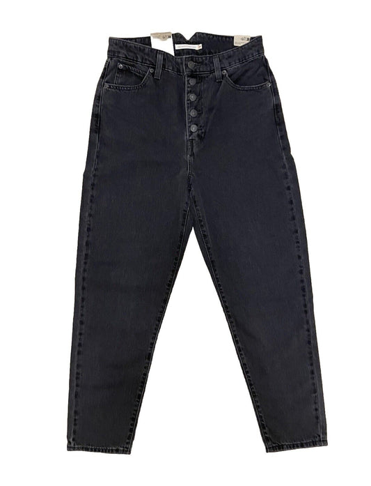 Levis Damen Jeans High-Waisted Mom Jeans - grau - Gr. 28/27