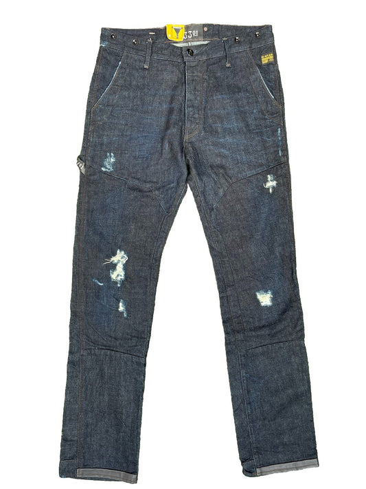 G-Star Jeans Herren 3301 State Chino Tapered Destroyed Tapered  Baggy 33 34