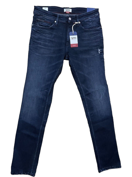 Tommy Jeans Herren Scanton Slim Fit Gerades Bein blau dunkelblau Größe 36 / 34