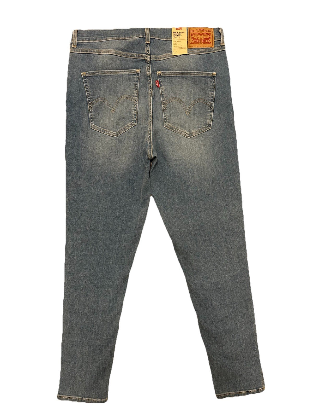 Levi’s Damen Jeans Mile High Super Skinny Ankle - blau/hellblau - W 32