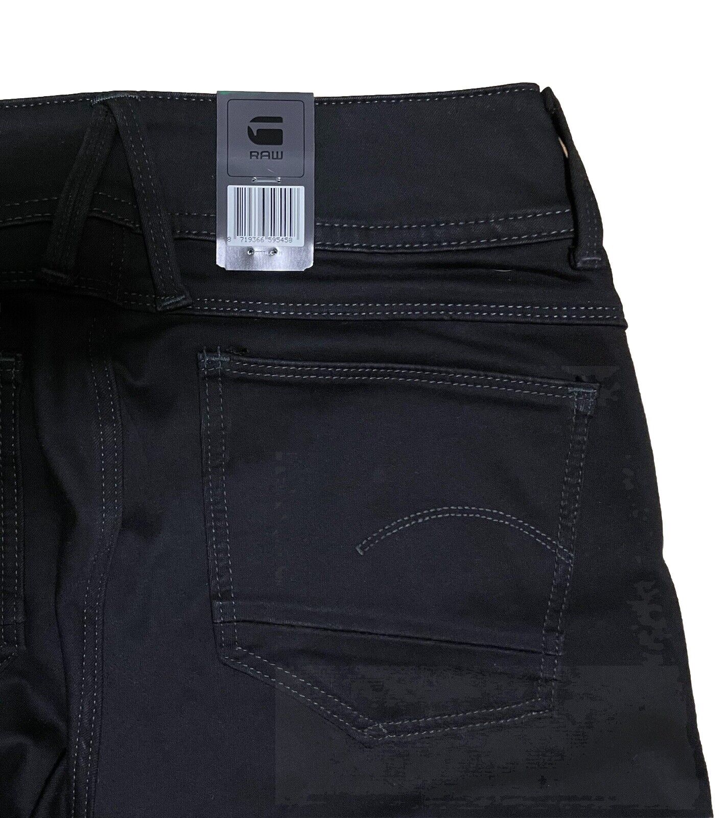 G-Star Damen Jeans Lynn d-Mid Super Skinny Rinsed Schwarz Größe 28 / 34