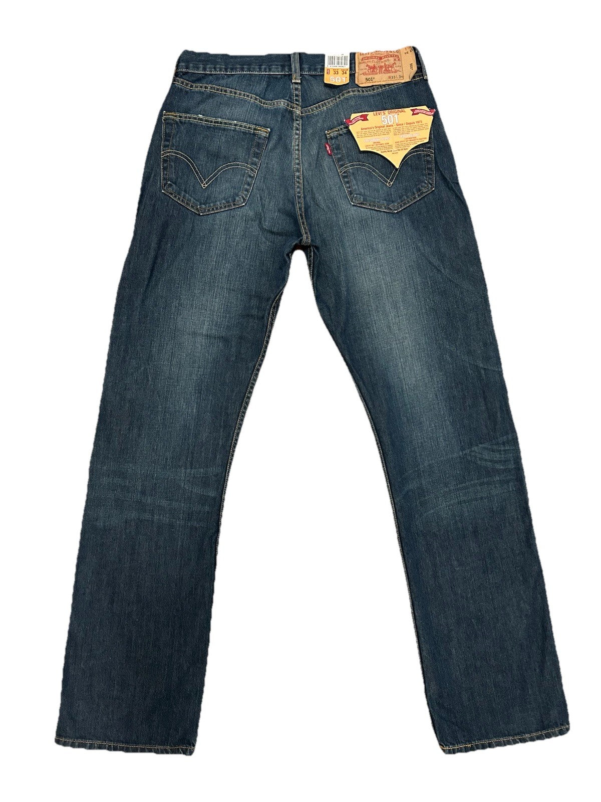 Levi’s Herren Jeans 501 - blau / dunkelblau - Gr. 33/34
