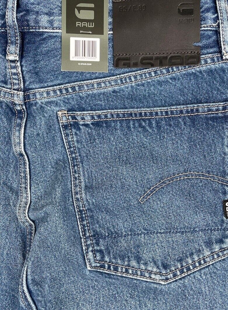 G-Star Herren Jeans Typ 49 Relaxed Straight Gerades Bein Faded Harbor Blau 31/34