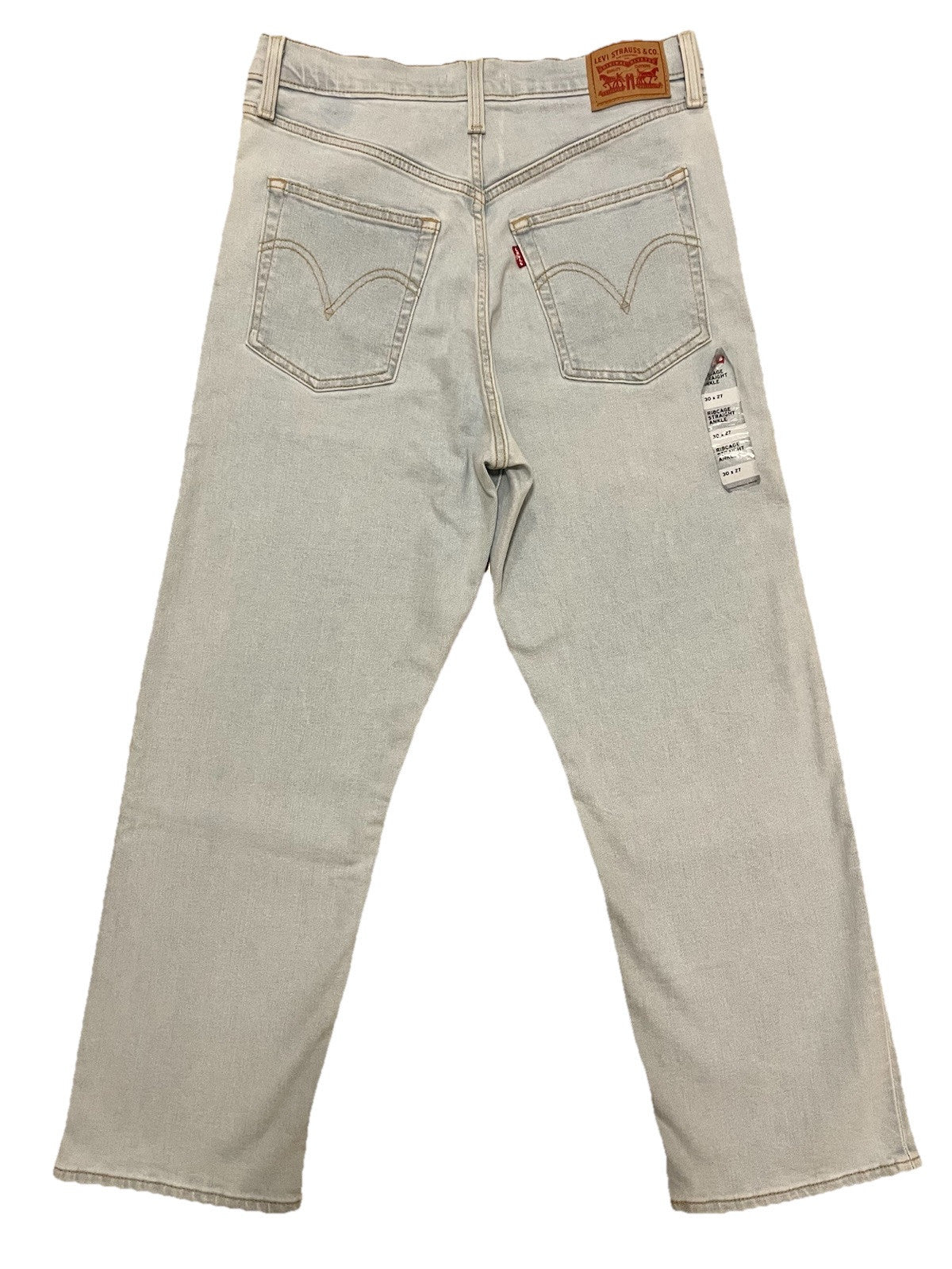 Levi’s Damen Jeans Ribcage Straight Ankle - blau / hellblau - Gr. 30/27