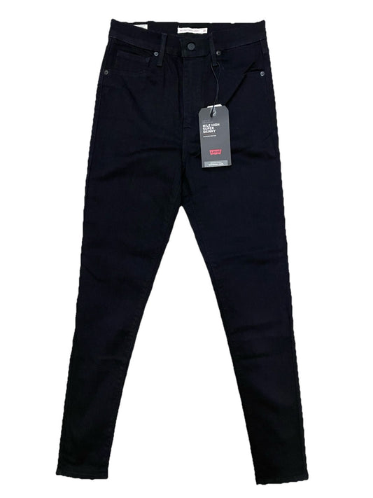 Levis Damen Jeans Mile High Super Skinny - schwarz - Gr. 26/30