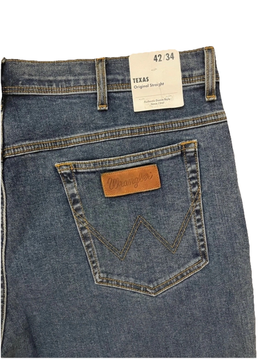 Wrangler Herren Jeans Texas Straight - blau - Gr. 42/34