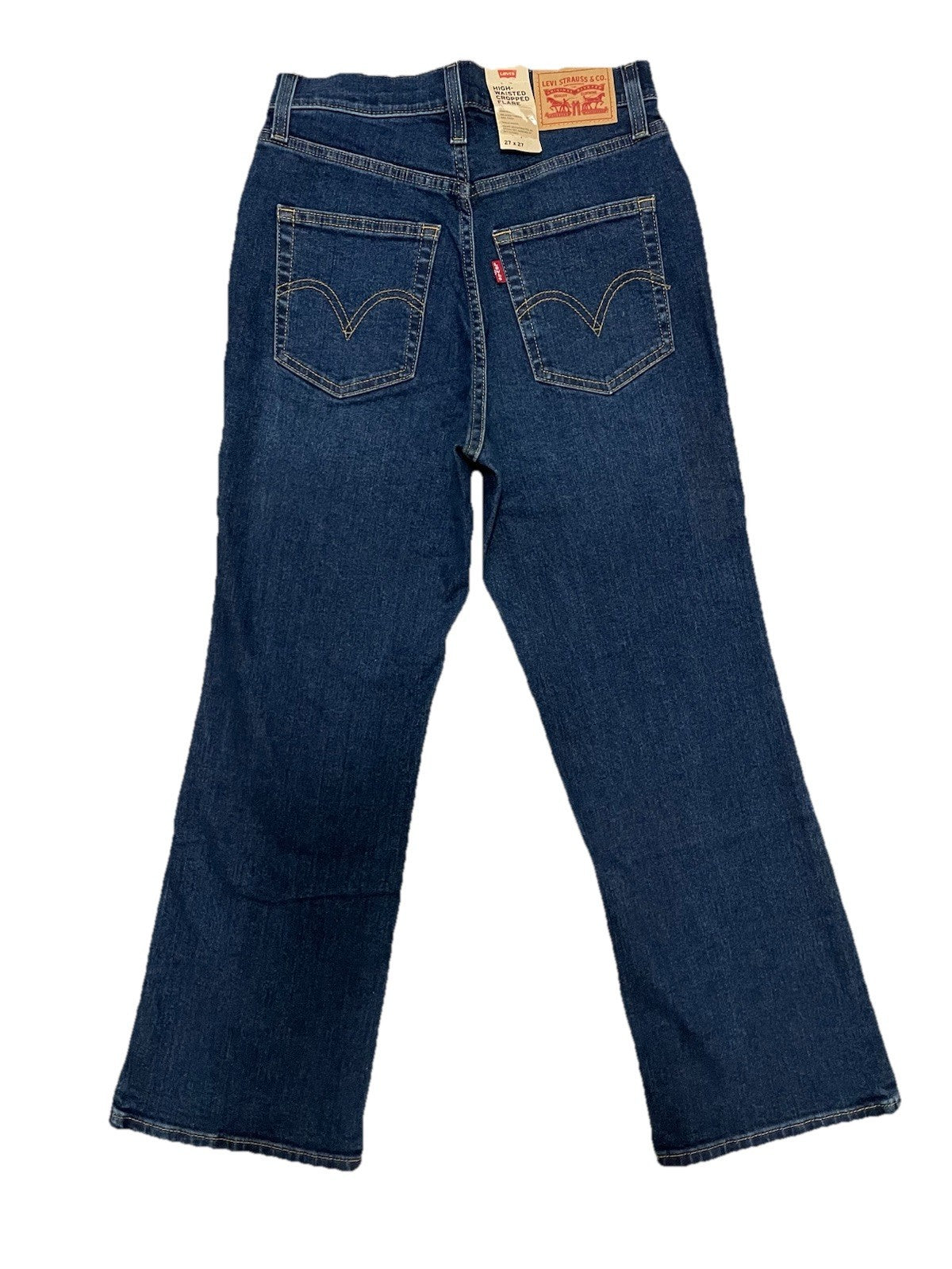 Levis Damen Jeans High-Waisted Cropped Flare - blau / dunkelblau - Gr. 27/27