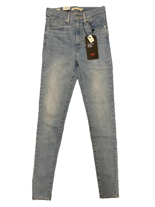 Levis Damen Jeans Mile High Super Skinny - blau / hellblau - Gr. 31/32