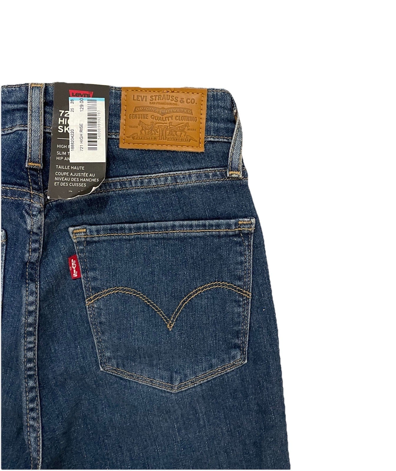 Levis Damen Jeans 721 High-Rise Skinny - blau - Gr. 25/28