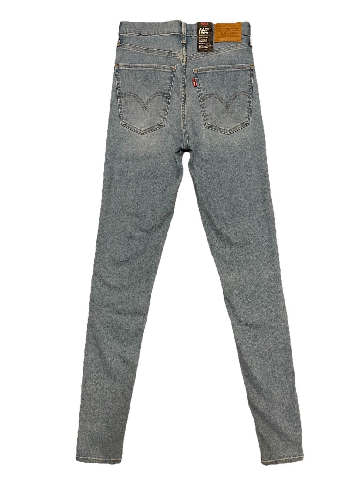 Levis Damen Jeans Mile High Super Skinny - blau / hellblau - Gr. 31/32