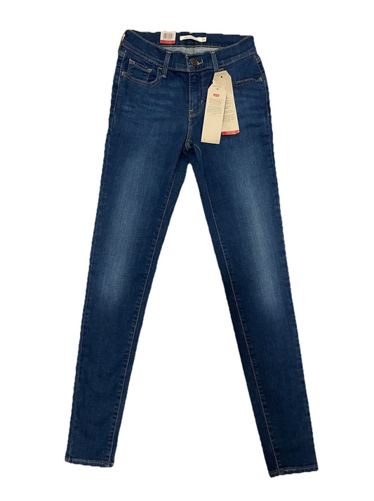 Levis Damen Jeans 710 Super Skinny Röhrenjeans - blau - Gr. 26/32