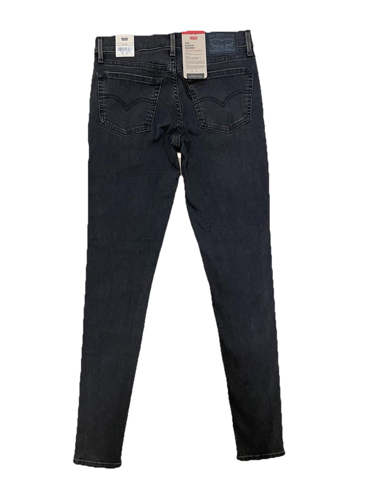 Levis Damen Jeans 710 Super Skinny - grau - Gr. 26/30