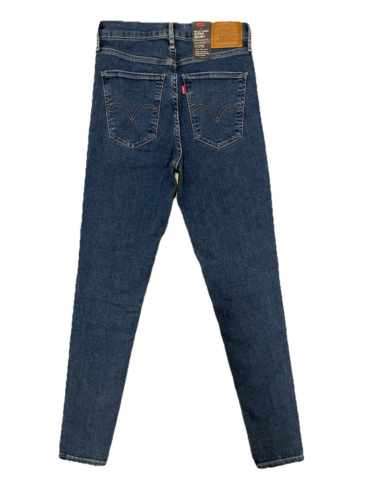 Levis Damen Jeans Mile High Super Skinny - blau / dunkelblau - Gr. 28/28