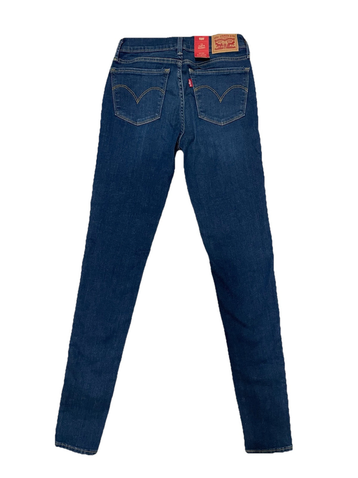 Levis Damen Jeans 710 Super Skinny Röhrenjeans - blau - Gr. 26/32