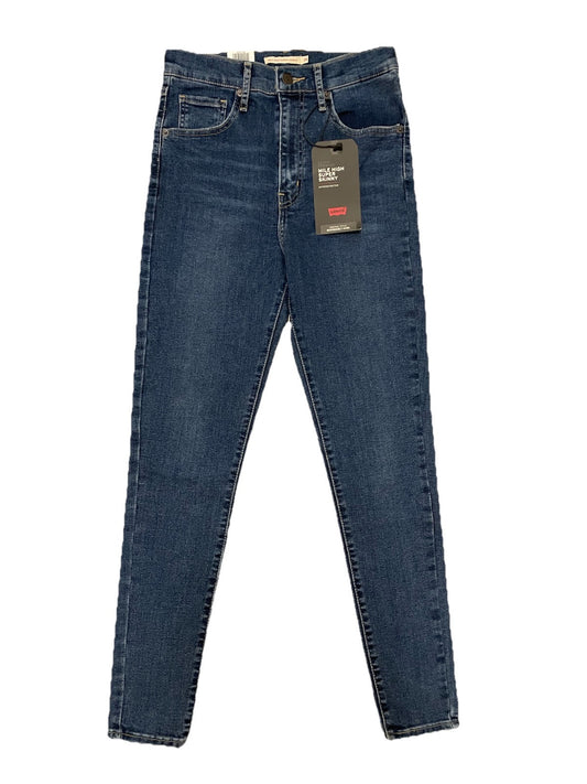 Levis Damen Jeans Mile High Super Skinny - blau / dunkelblau - Gr. 28/28
