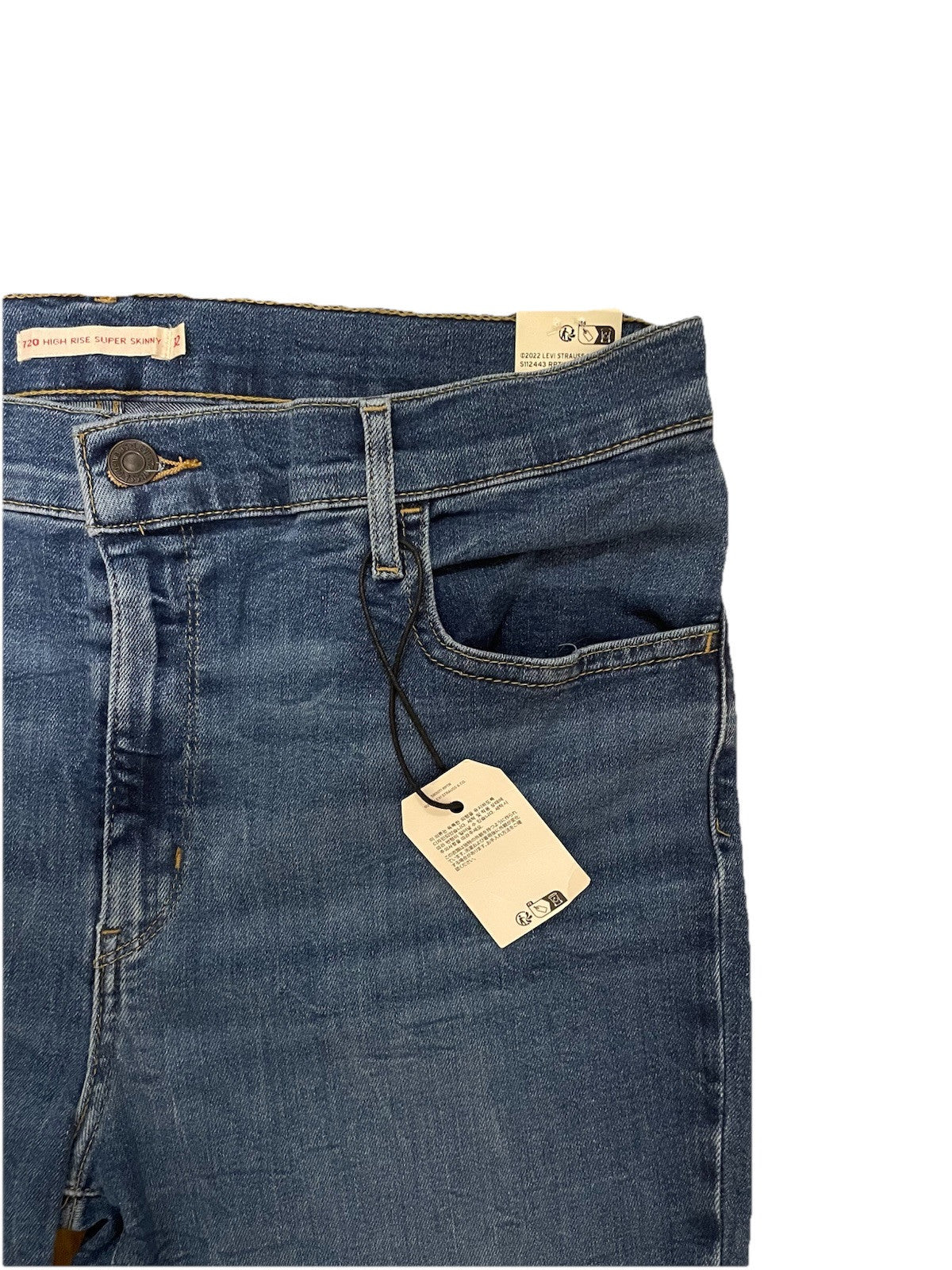 Levis Damen Jeans 720 High-Rise Super Skinny - blau - Gr. 32/28