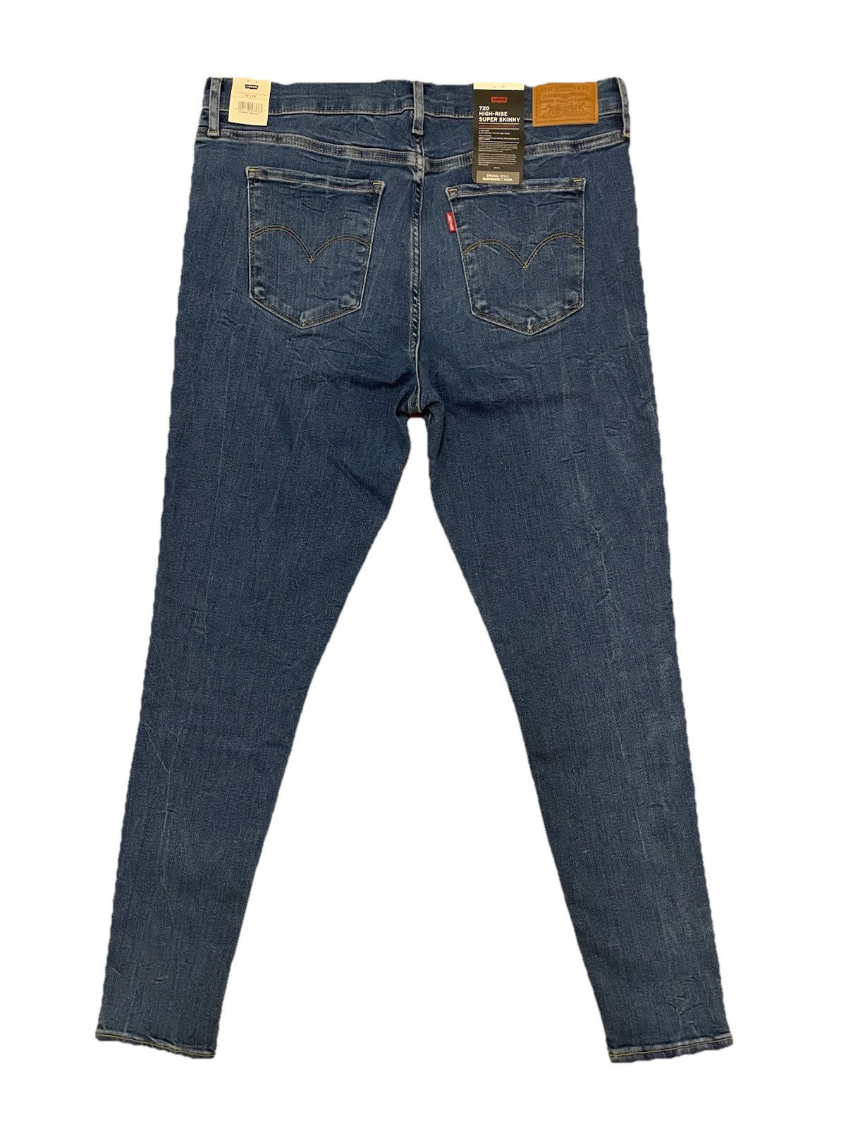 Levis Damen Jeans 720 High-Rise Super Skinny - blau - Gr. 32/28