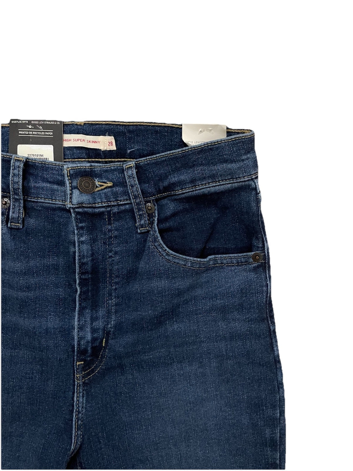 Levi’s Damen Jeans Mile High Super Skinny - blau - Gr. 28/30