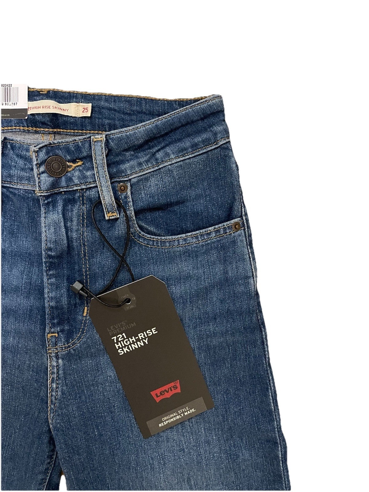 Levis Damen Jeans 721 High-Rise Skinny - blau - Gr. 25/28