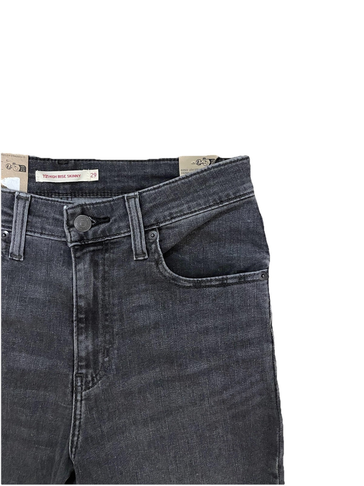 Levis Damen Jeans 721 High-Rise Skinny - grau - Gr. 29/28